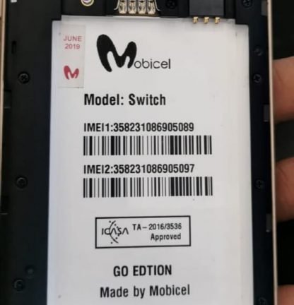 Mobicel Switch Go (8.1) DA/Boot FILE