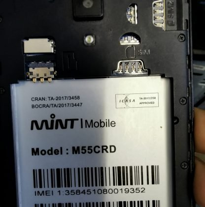 Mint M55CRD Firmware MT6580 7.0