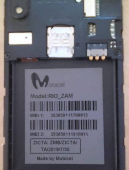 Mobicel RIO ZAM Firmware SPD pac (Dual SIM)