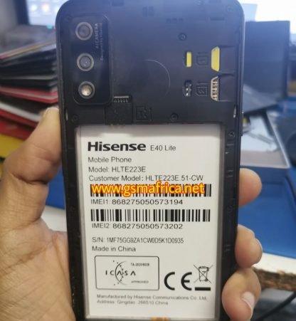 Hisense E40 Lite HLTE223E.51-CW FIRMWARE SPD pac