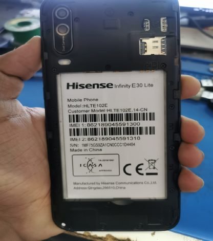 Hisense E30 Lite Firmware (HLTE102E.14-CN) Factory Stock Pac (ZA00)